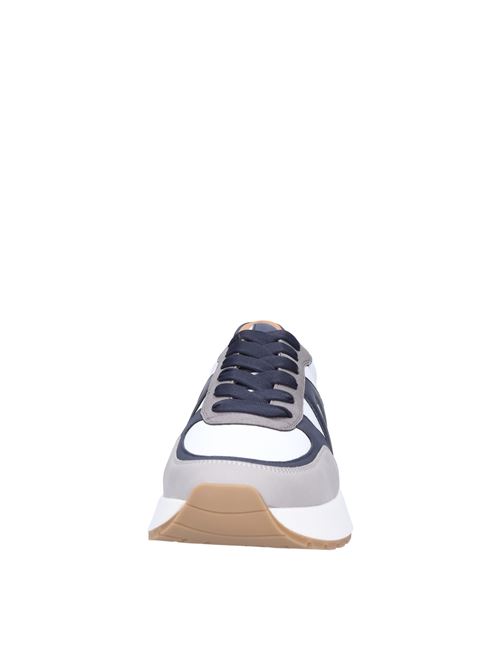 Sneakers in tessuto camoscio ed ecopelle ALEXANDER SMITH | S1U 90WBL HYDEBIANCO-BLU